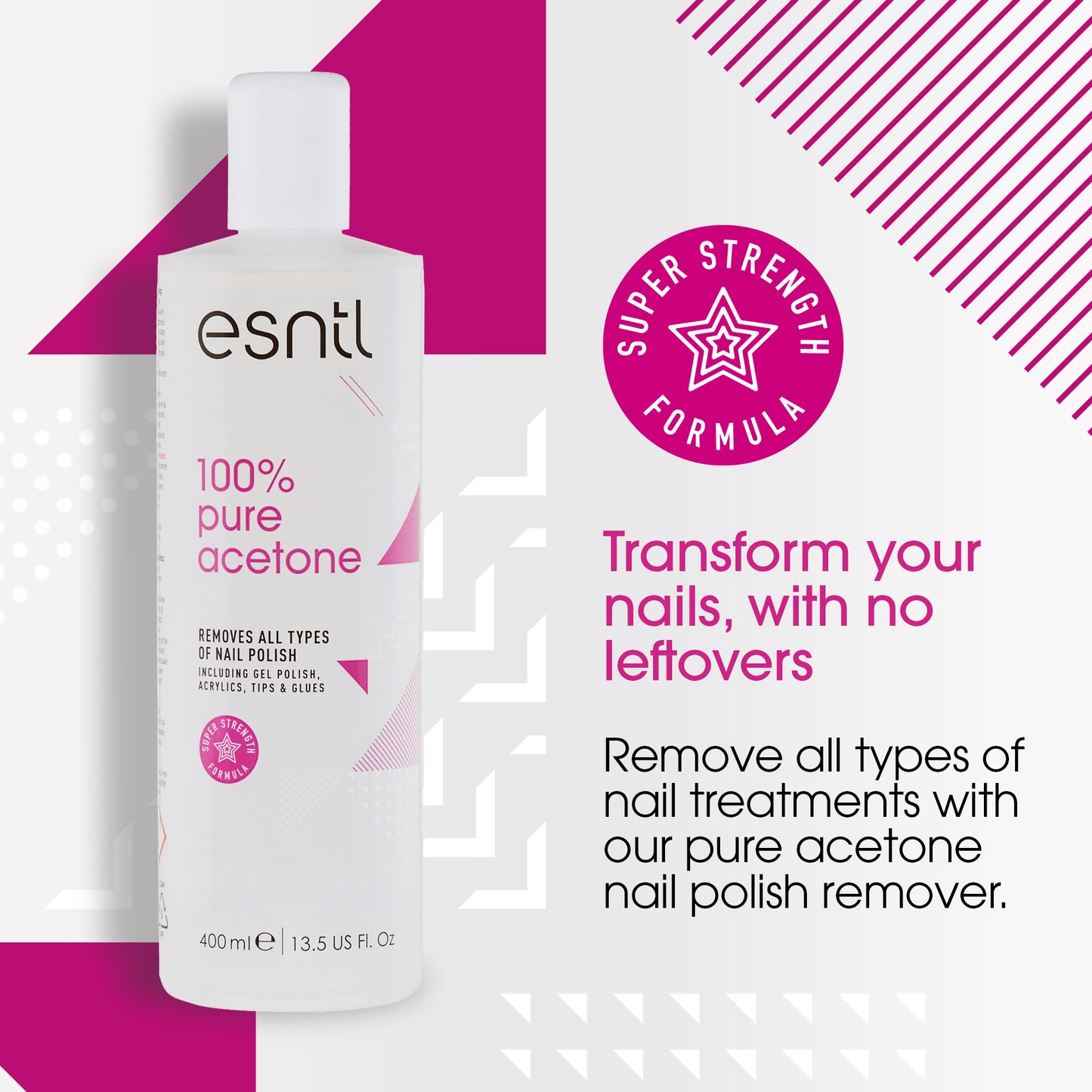 100% Pure Acetone Nail Polish Remover